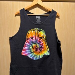 Star Wars Tie Dye Black Graphic Tank Top